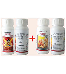 落玉盘（20%乙螨唑悬浮剂+40%丙溴磷乳油）